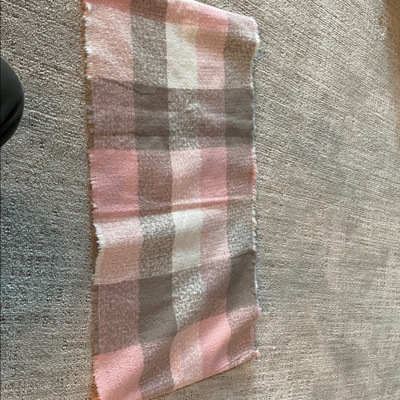 Accessories - Pink and Gray Plaid Scarf